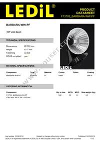 F13702_BARBARA-WW-PF Datasheet Cover