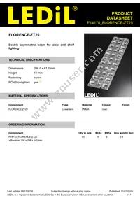 F14170_FLORENCE-ZT25 Datasheet Cover