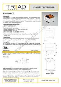 F16-800-C2 Datasheet Cover