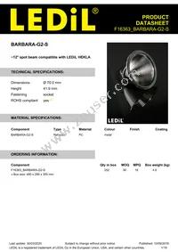F16363_BARBARA-G2-S Datasheet Cover