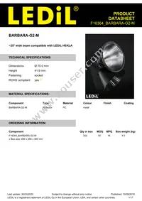 F16364_BARBARA-G2-M Datasheet Cover