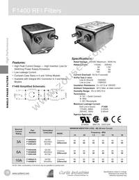 F1780DD20 Datasheet Page 17