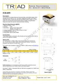 F20-055 Datasheet Cover