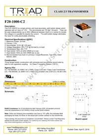 F20-1000-C2 Datasheet Cover