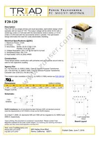 F20-120 Datasheet Cover