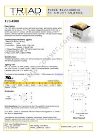 F20-1800 Datasheet Cover