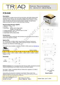 F28-040 Datasheet Cover