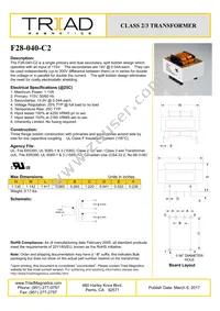 F28-040-C2 Datasheet Cover