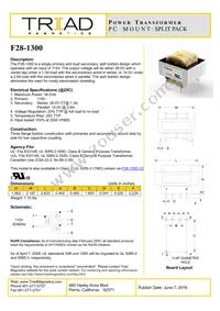 F28-1300 Datasheet Cover