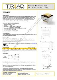 F28-420 Datasheet Cover