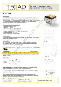F28-700 Datasheet Cover