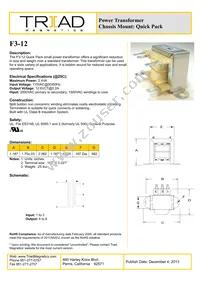 F3-12 Datasheet Cover