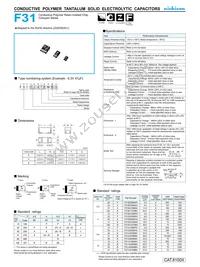 F311A476MBA Datasheet Cover