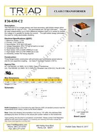 F36-030-C2 Datasheet Cover