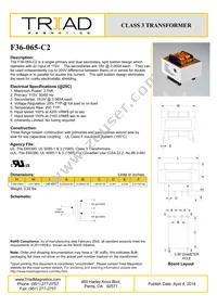 F36-065-C2 Datasheet Cover