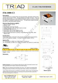 F36-1000-C2 Datasheet Cover
