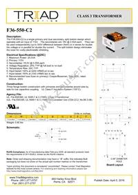 F36-550-C2 Datasheet Cover