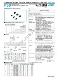 F380J336MSA Datasheet Cover