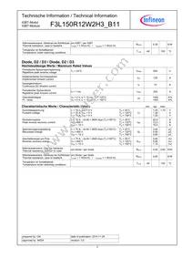 F3L150R12W2H3B11BPSA1 Datasheet Page 3