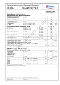 F3L200R07PE4BOSA1 Datasheet Page 4