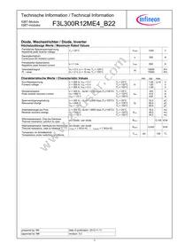 F3L300R12ME4B22BOSA1 Datasheet Page 3