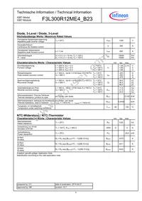 F3L300R12ME4B23BOSA1 Datasheet Page 4