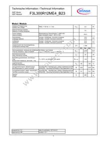 F3L300R12ME4B23BOSA1 Datasheet Page 5