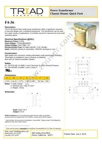 F4-36 Datasheet Cover