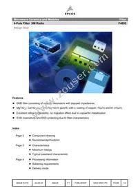 F4052 Datasheet Cover