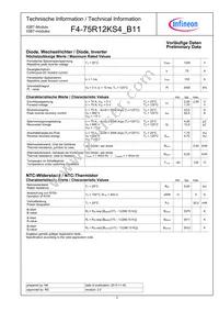 F475R12KS4B11BOSA1 Datasheet Page 3