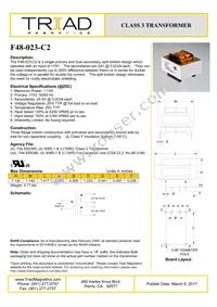 F48-023-C2 Datasheet Cover