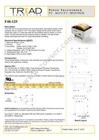 F48-125 Datasheet Cover