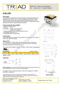 F48-250 Datasheet Cover