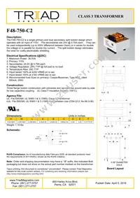 F48-750-C2 Datasheet Cover
