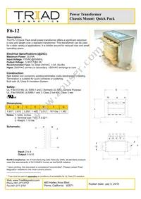 F6-12 Datasheet Cover