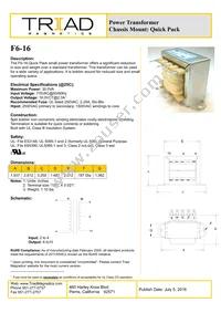 F6-16 Datasheet Cover