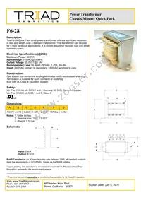 F6-28 Datasheet Cover