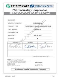 F60800010 Datasheet Cover