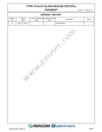 F62500047 Datasheet Page 2