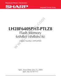 F640SPHT-PTLZ8 Datasheet Cover