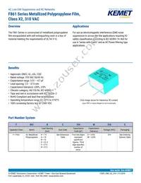 F861DU225K310ZLH0J Datasheet Cover