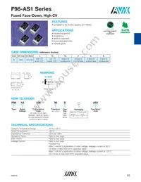 F981A336MSAAS1 Datasheet Cover