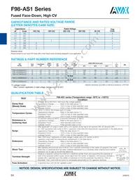 F981A336MSAAS1 Datasheet Page 2