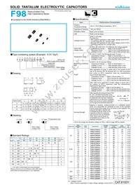 F981C474MUA Datasheet Cover