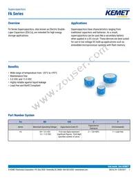 FA0H474ZF Datasheet Cover