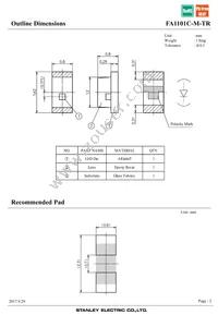 FA1101C-M-TR Datasheet Page 2