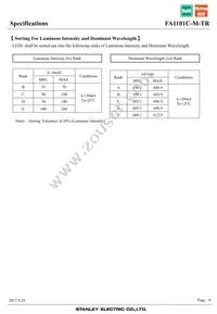 FA1101C-M-TR Datasheet Page 4