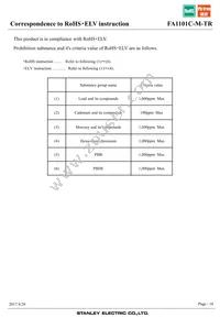 FA1101C-M-TR Datasheet Page 16