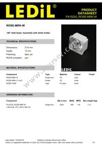 FA15233_ROSE-MRK-W Datasheet Cover