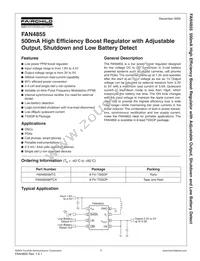 FAN4855MTCX Datasheet Cover